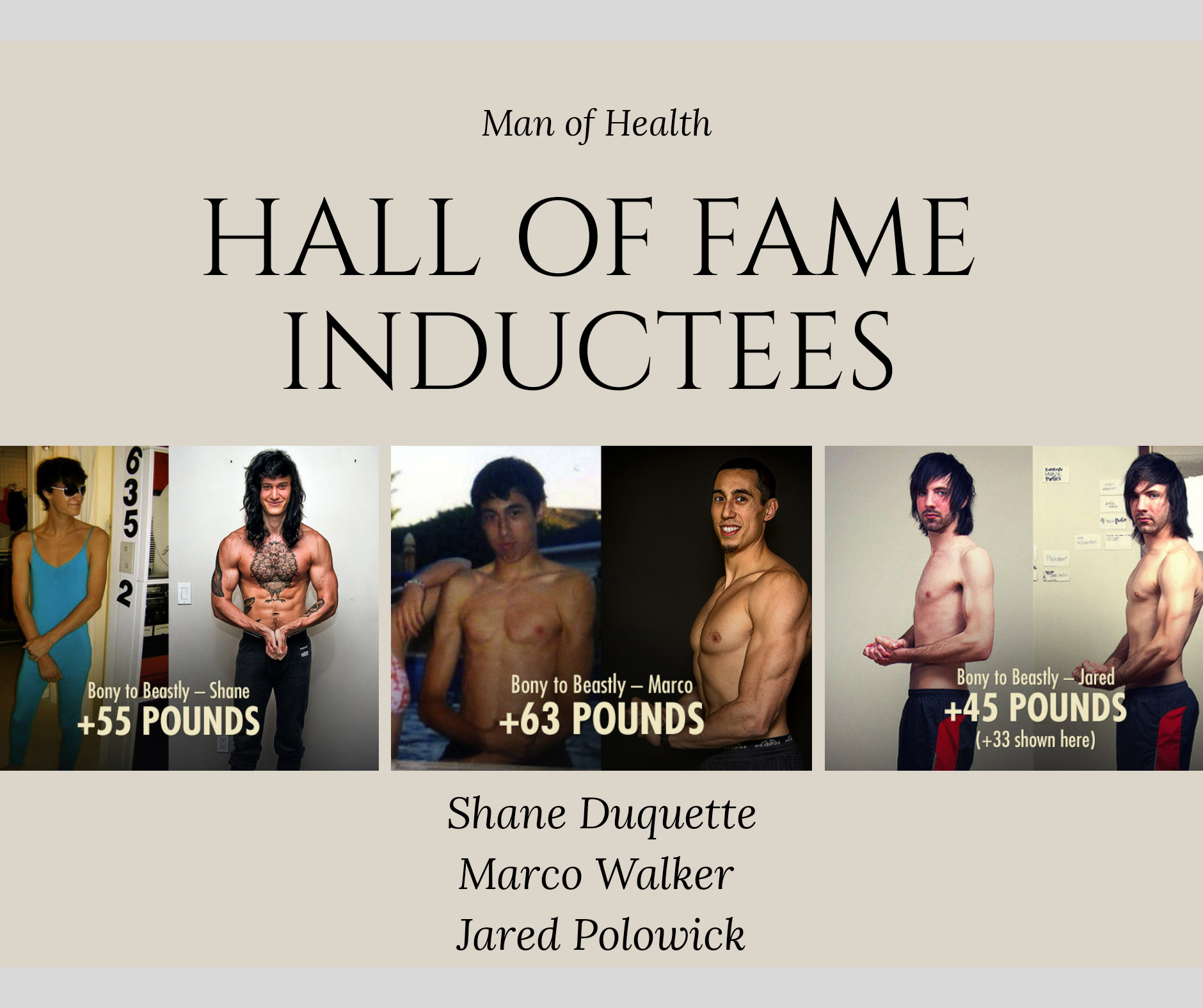 You are currently viewing Man of Health Hall of Fame Inductee: Bony to Beastly
